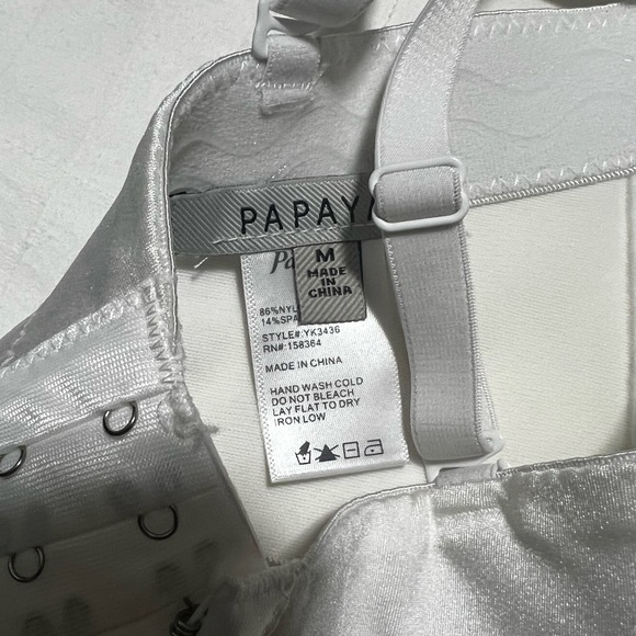 White rhinestone booster top - Picture 3 of 5